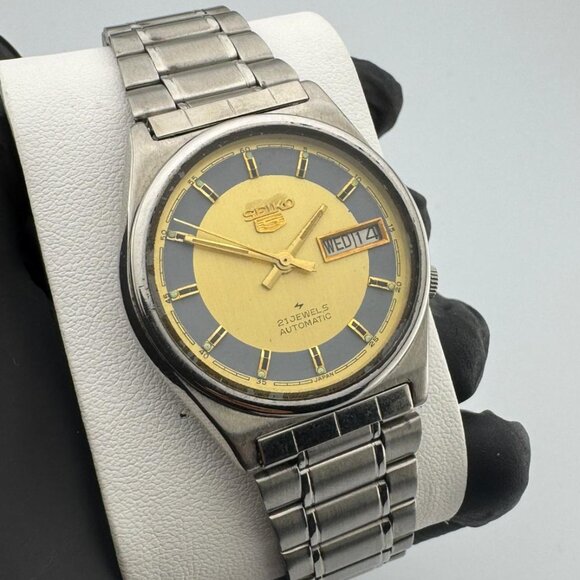 Seiko 5 Automatic 21 Jewels - Vintage Wrist Watch - Made in Japan - Picture 1 of 6